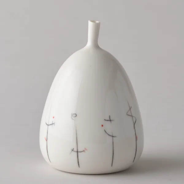 Birgit Pohl Ceramics Vessel with Stalk
